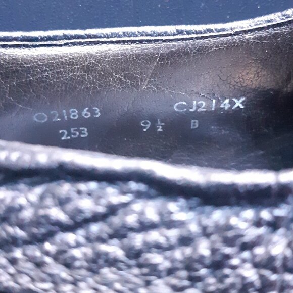 Rare Crockett & Jones Athlone SZ 9.5 Water Bison Vintage Black Men's Derby Shoes - Picture 8 of 16